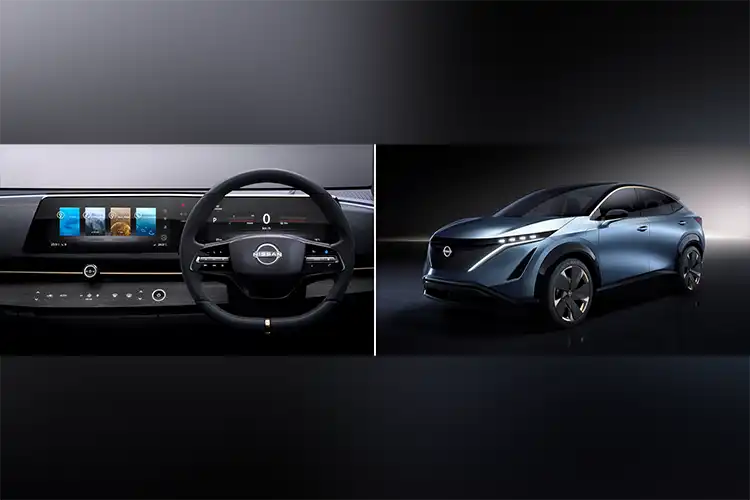 Nissan Ariya con su diseño horizontal para su pantalla central