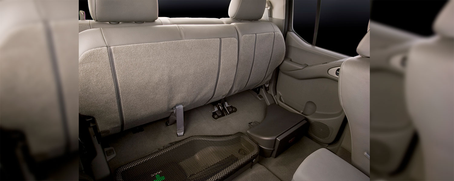 A photo of the 2010 Frontier floor storage