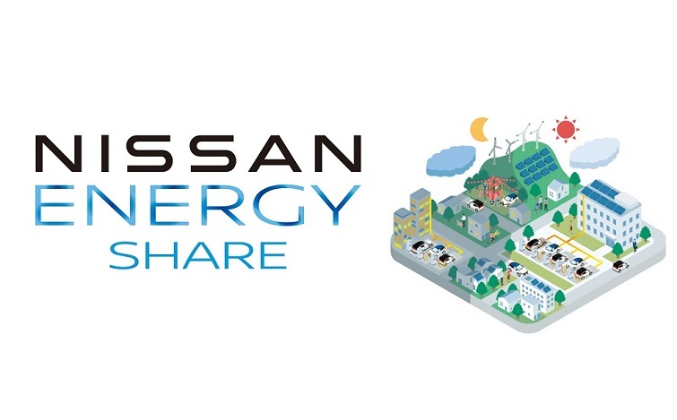 NISSAN ENERGY SHARE logo with life stage illustration