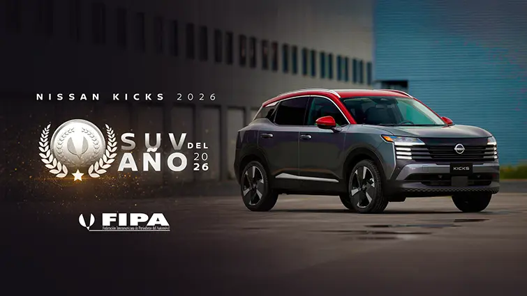 Nissan Kicks recibe premio FIPA como SUV del año 2026