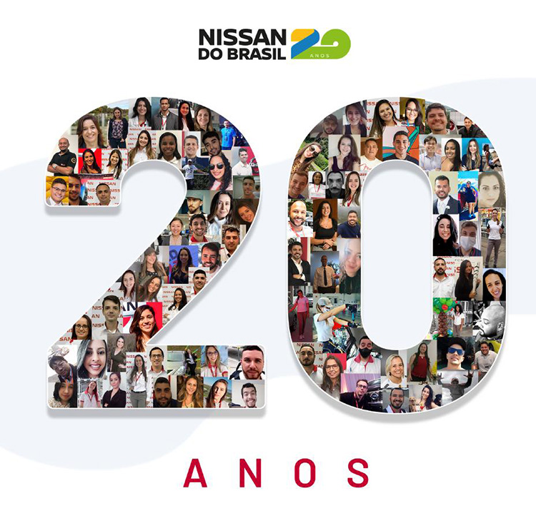 Uma colagem de imagens para comemorar 20 anos