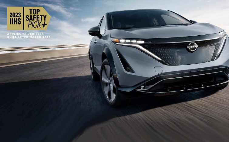 日産アリア」が米国道路安全保険協会の「TOP SAFETY PICK＋」を獲得