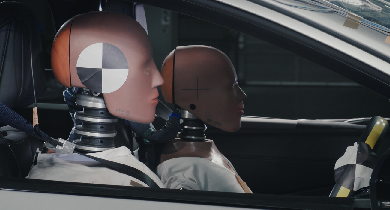 Crash testing the Ariya at fractions of a second