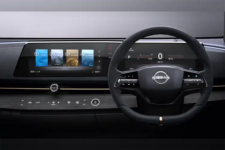 pantalla horizontal wave del Ariya Concept