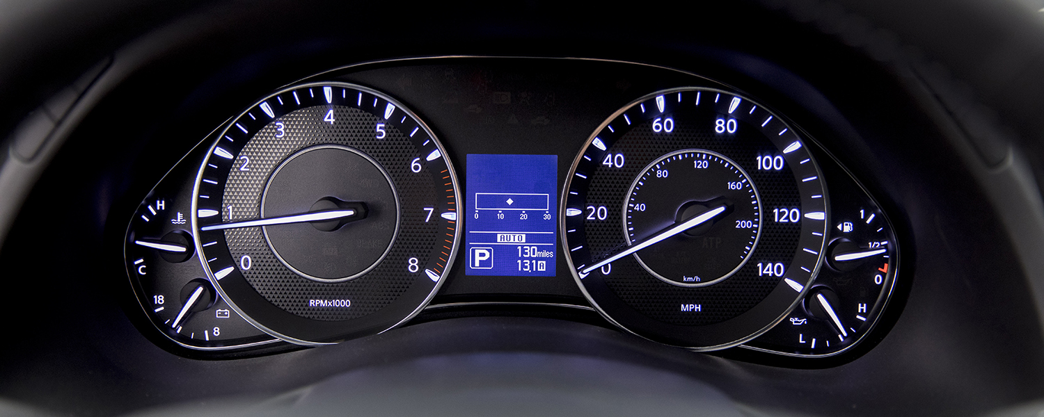 Photo of the Nissan Armada dashboard gauge cluster