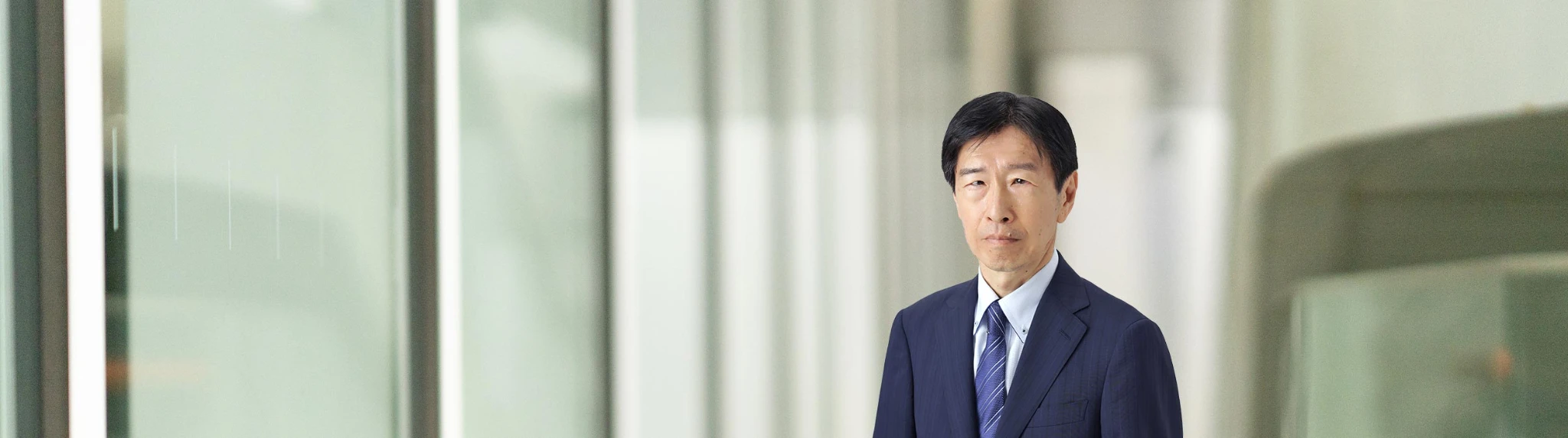 Portrait of Junichi Shinbo (suit, tie)