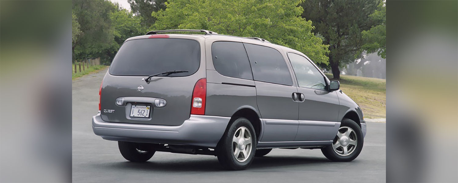 A grey 2001 Nissan Quest
