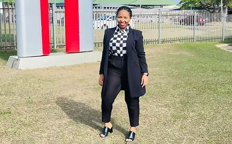 Zama Luwanda Ndlovu posing for a photo