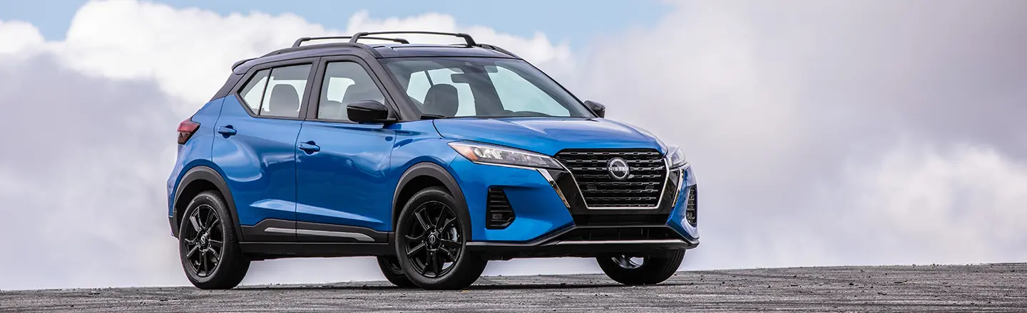 Front, side profile of the 2024 Nissan Kicks