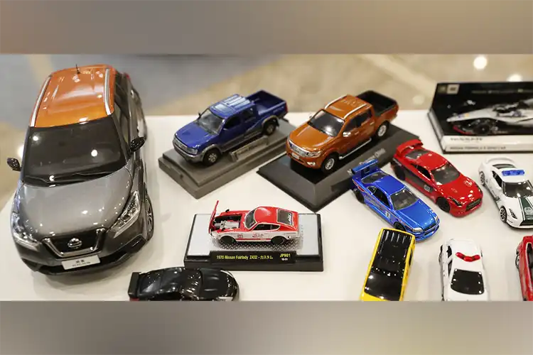 Uma coleção de modelos de carros