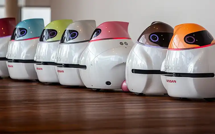 Line of Nissan robots