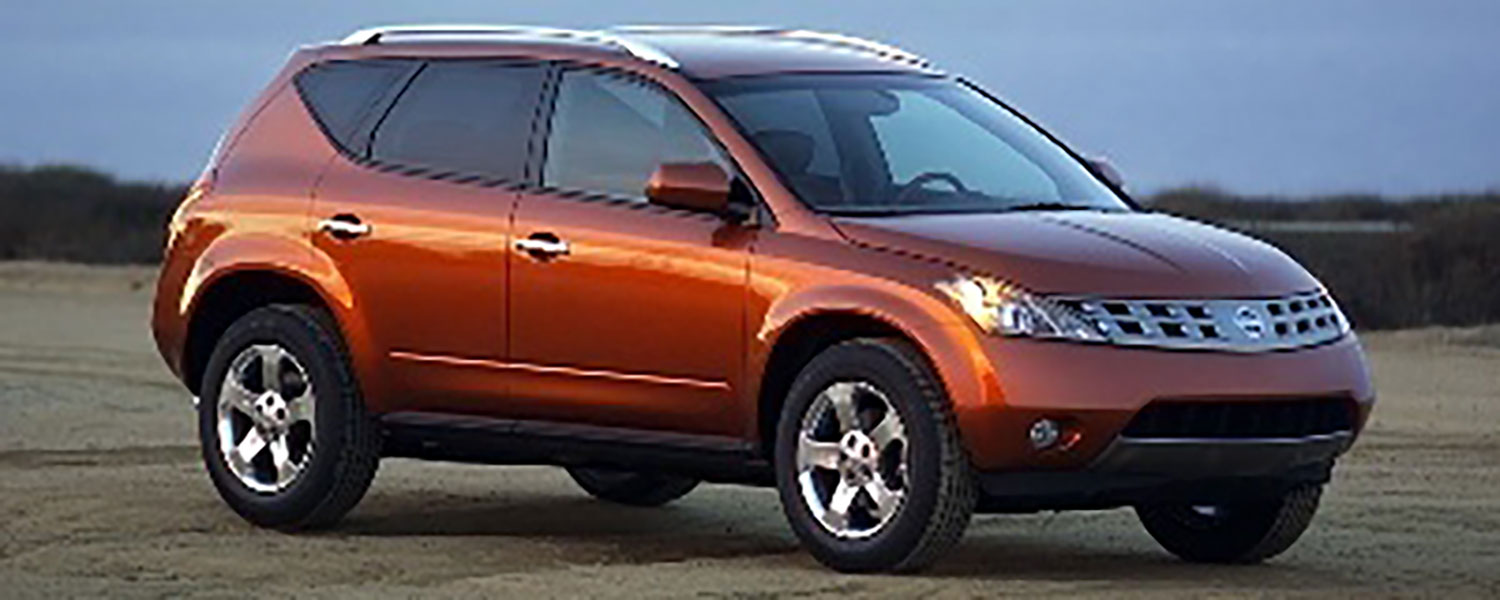 A orange 2005 Nissan Murano