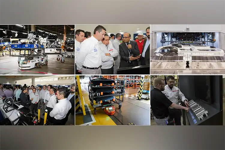 Un collage de fotos de varios pasos del proceso de fabricación.