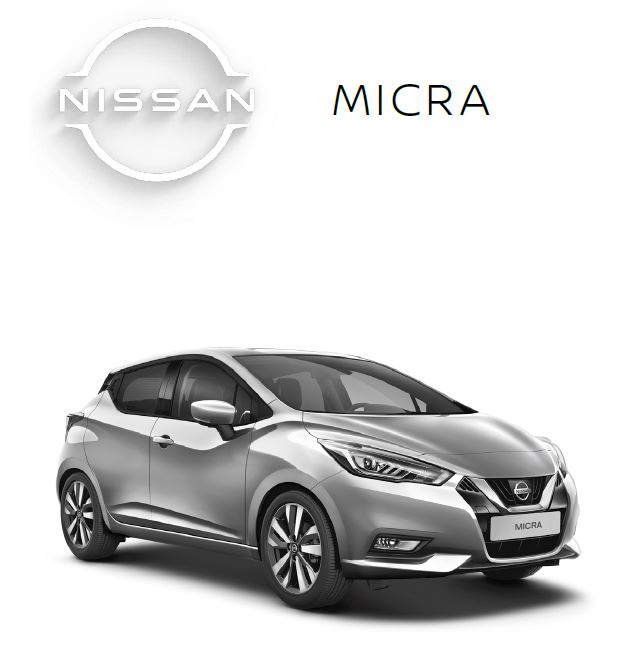 Nissan Micra grau 3/4 Front