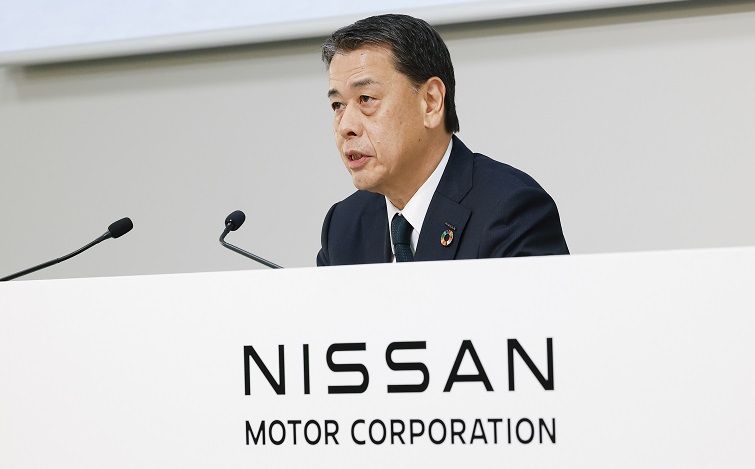 2024年度第1四半期決算を発表する、日産自動車CEO うちだ まこと