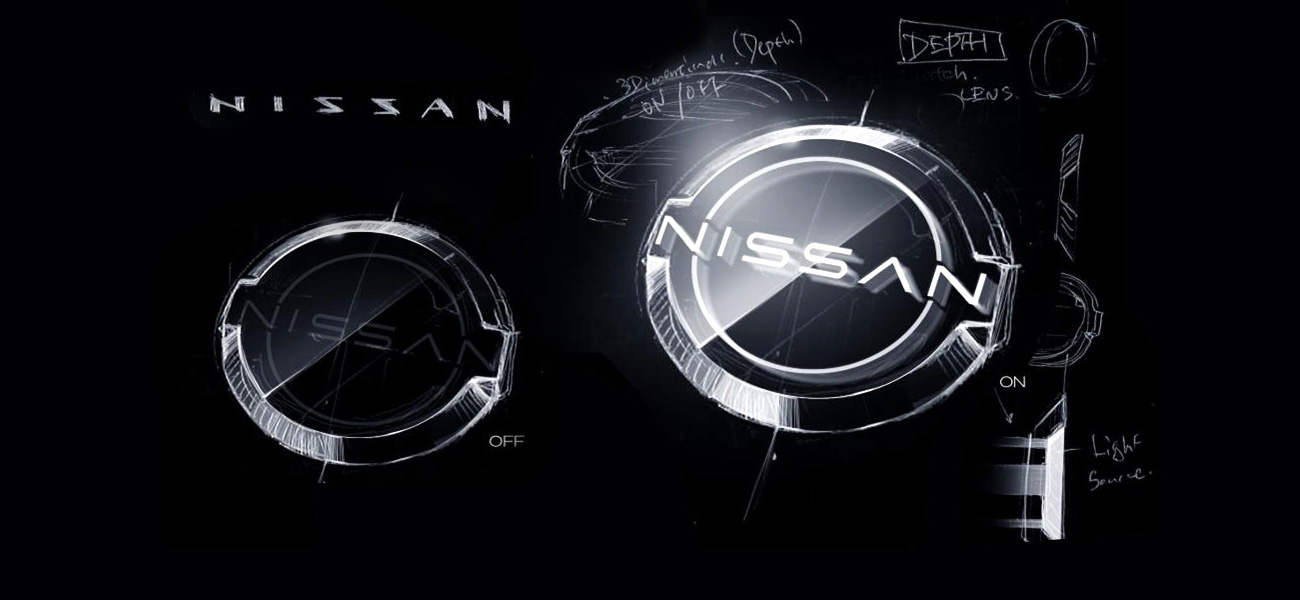 Sketch of the new Nissan logo