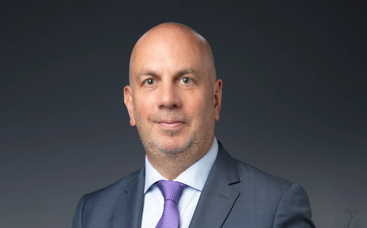 Portrait of Timothy Ryan (suit, tie)