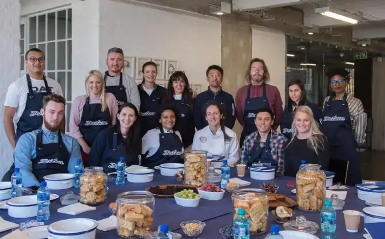 Employees from Babette's Bread posing for a photo