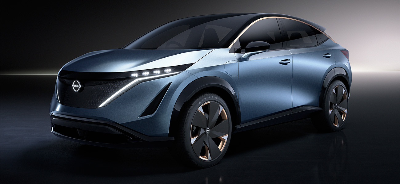 Rendering of the Nissan Ariya