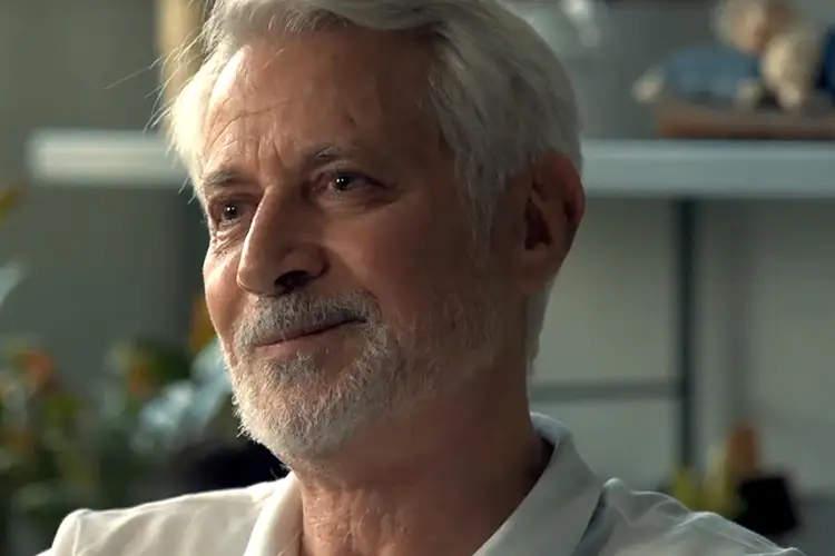 A head shot of Christian Sauzedde being interviewed