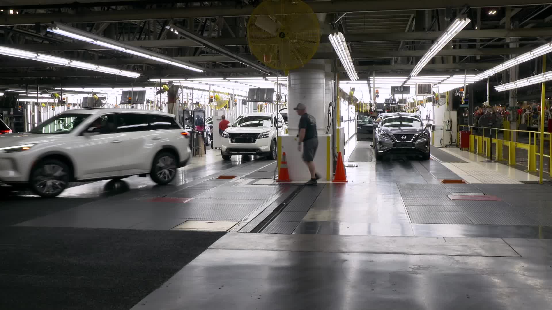 B-Roll: Nissan Smyrna Vehicle Assembly Plant