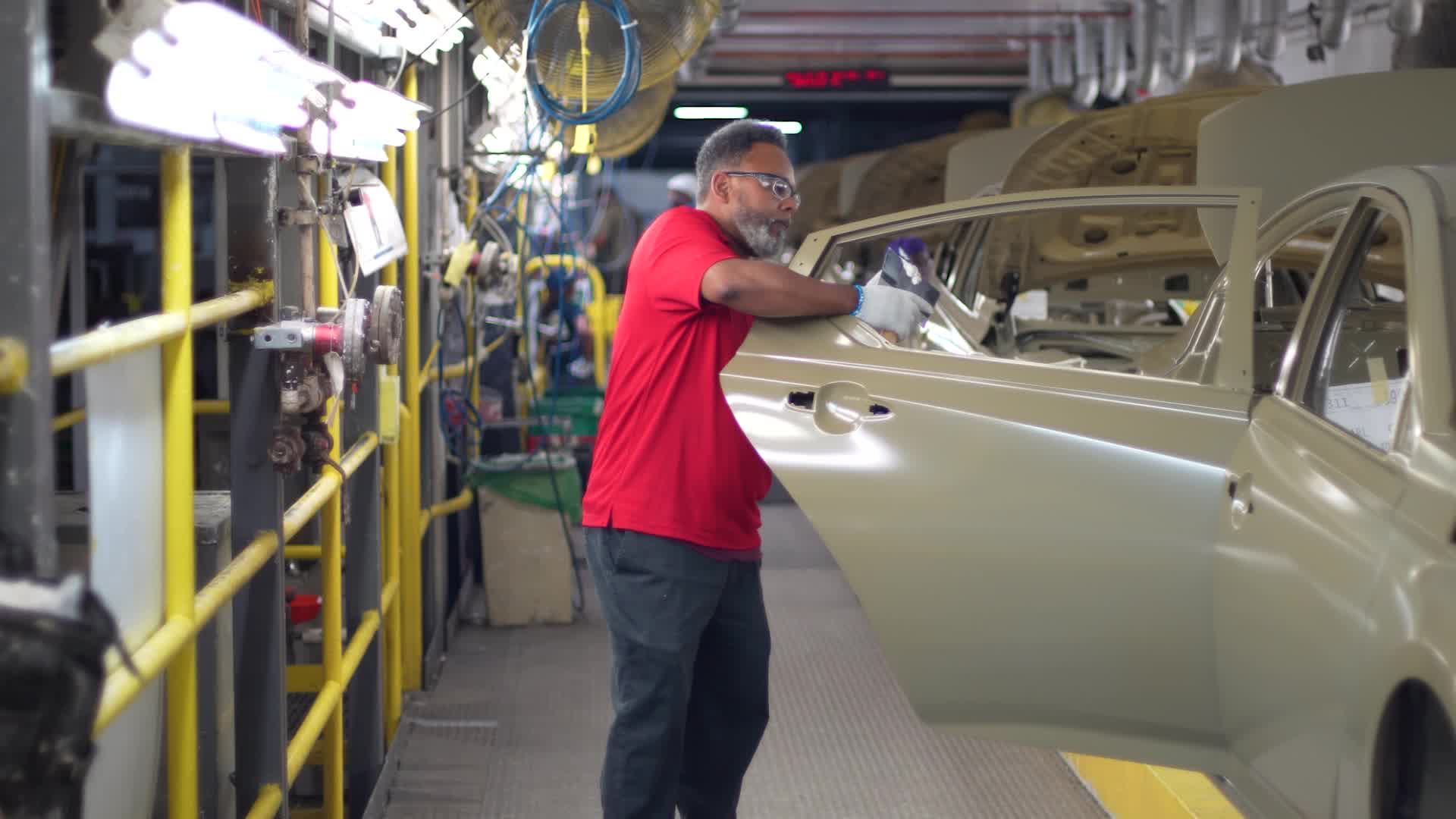 B-Roll: Nissan Canton Vehicle Assembly Plant